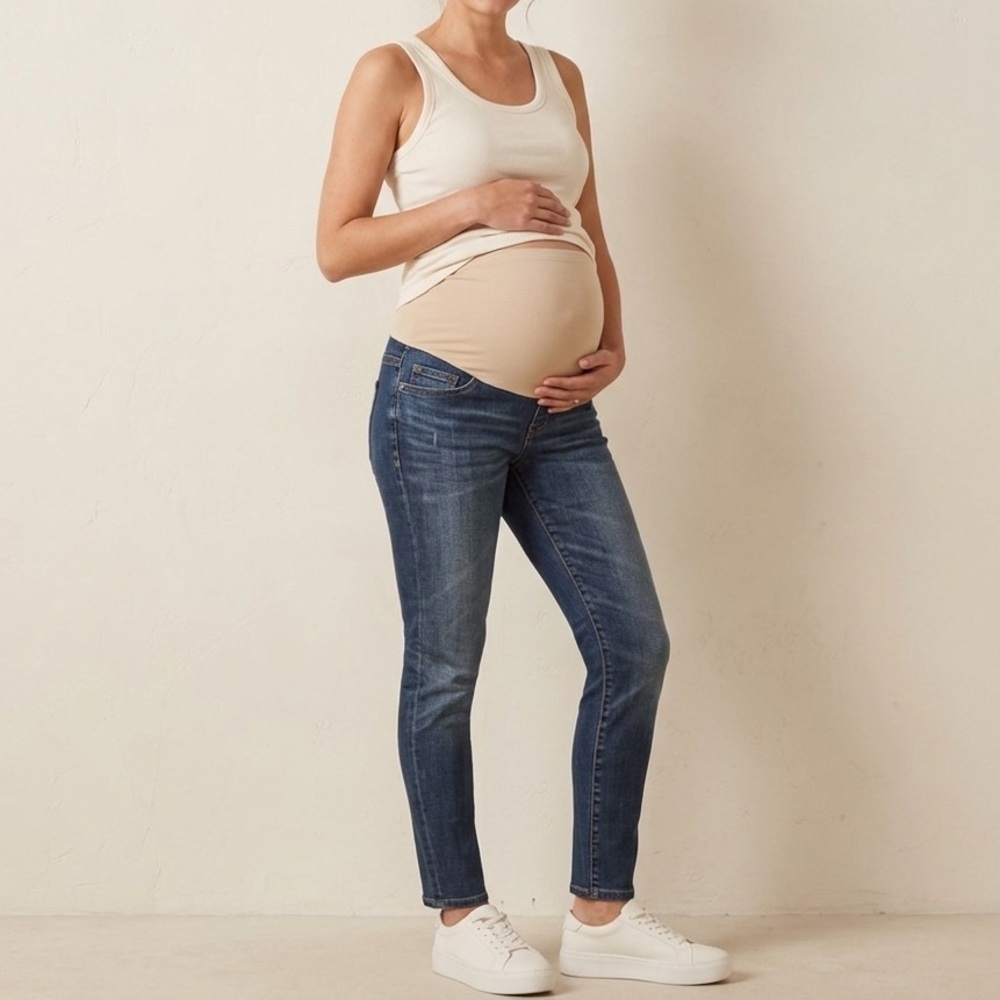 A Pea In The Pod It! Jeans Womens Maternity Dark Wash Skinny Jeans